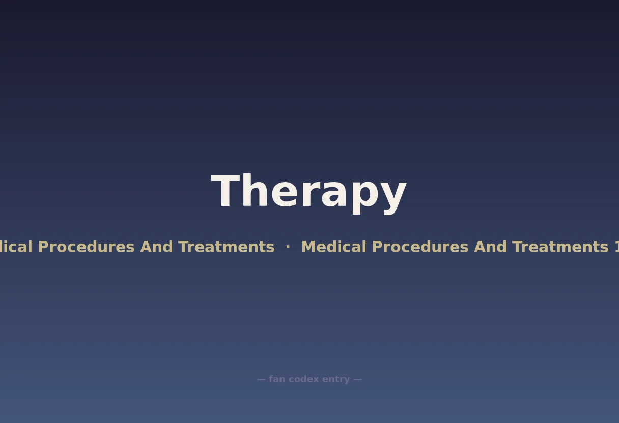 Therapy