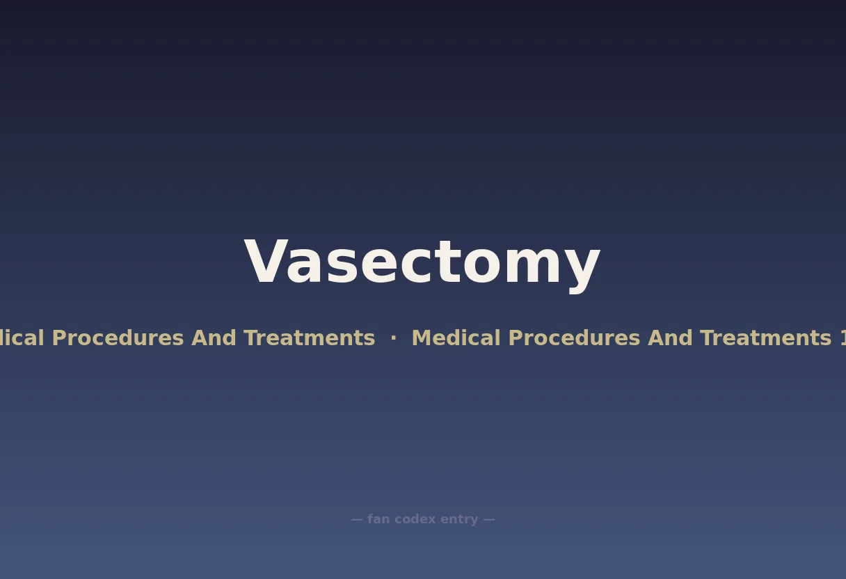 Vasectomy